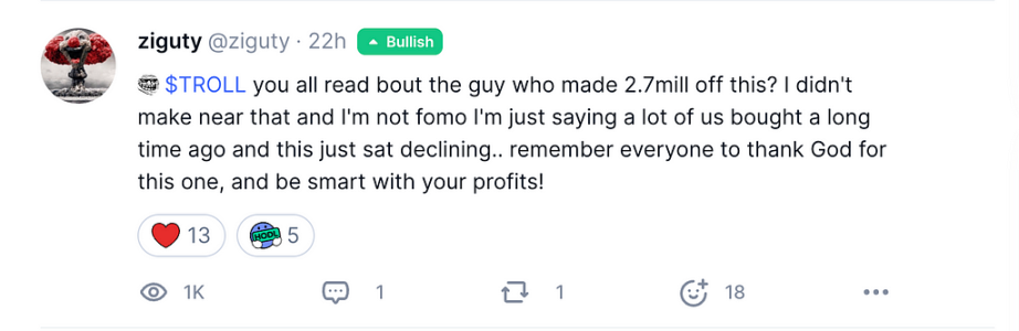 爆漲 86 倍，TROLL 能否復刻 DOGE 奇蹟？