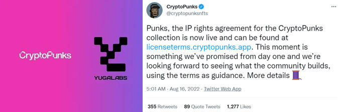 一文解讀CryptoPunks的新版知識產權授權許可協議