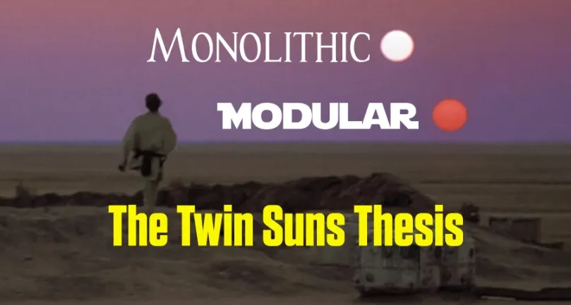 單體區塊鏈與模組化區塊鏈生態位關係：如塔圖因的雙太陽，平等且共存