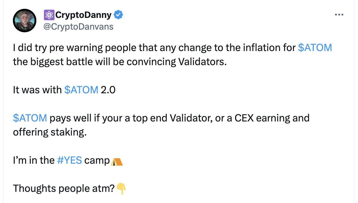 反對票居然佔上風？ Cosmos削減通膨率提案引發社區內戰