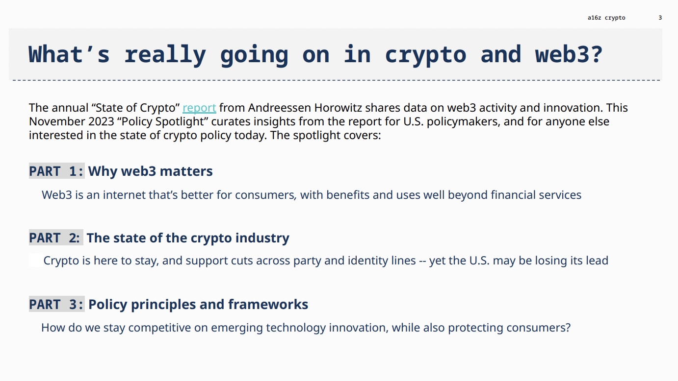 a16z interprets the development status, business boundaries and regulatory innovation of Web3
