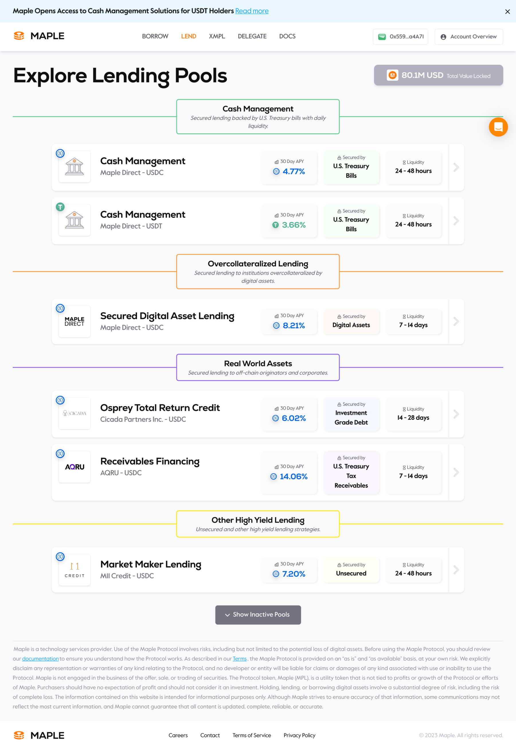 Maple Finance万字研报：无抵押借贷协议，机构级加密资本网络平台