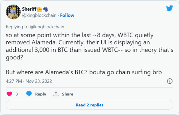CeFi危机蔓延，比特币最大DeFi应用WBTC也在劫难逃？