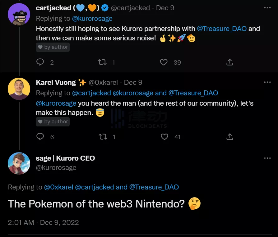 The Beacon大火之后，TreasureDAO的“精灵球”能收服“Web3宝可梦”Kuroro吗？