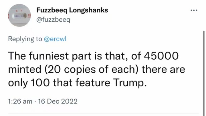 謝謝特朗普的NFT，給熊市帶來這麼多歡樂