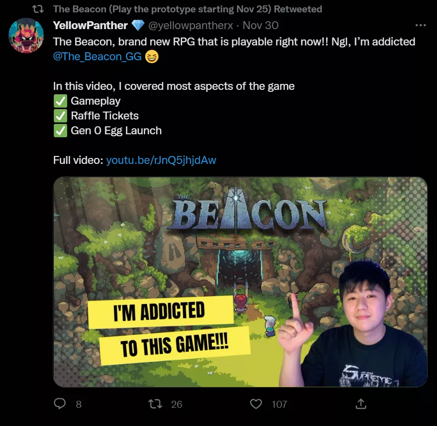 詳解NFT遊戲The Beacon：網紅直播帶貨、一周超萬名玩家湧入，這款像素風鏈遊是如何做到的？