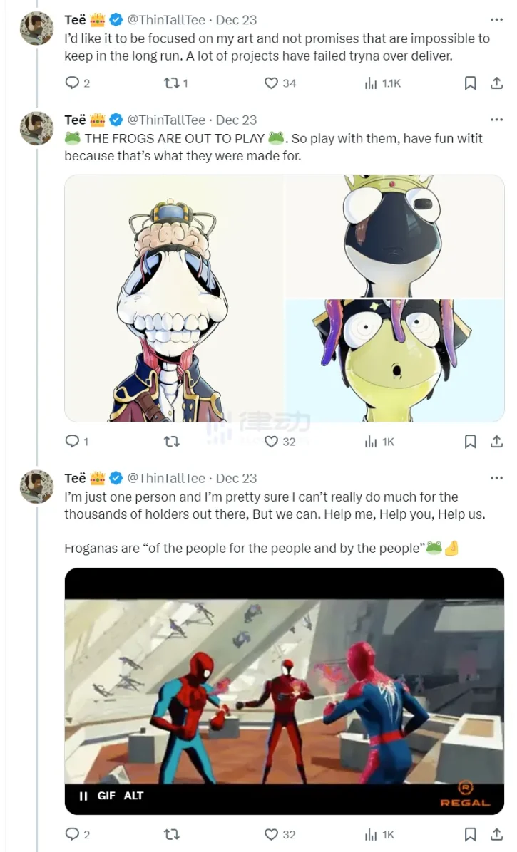 一度“夭折”，如今逆襲百倍的Froganas成Solana NFT新焦點