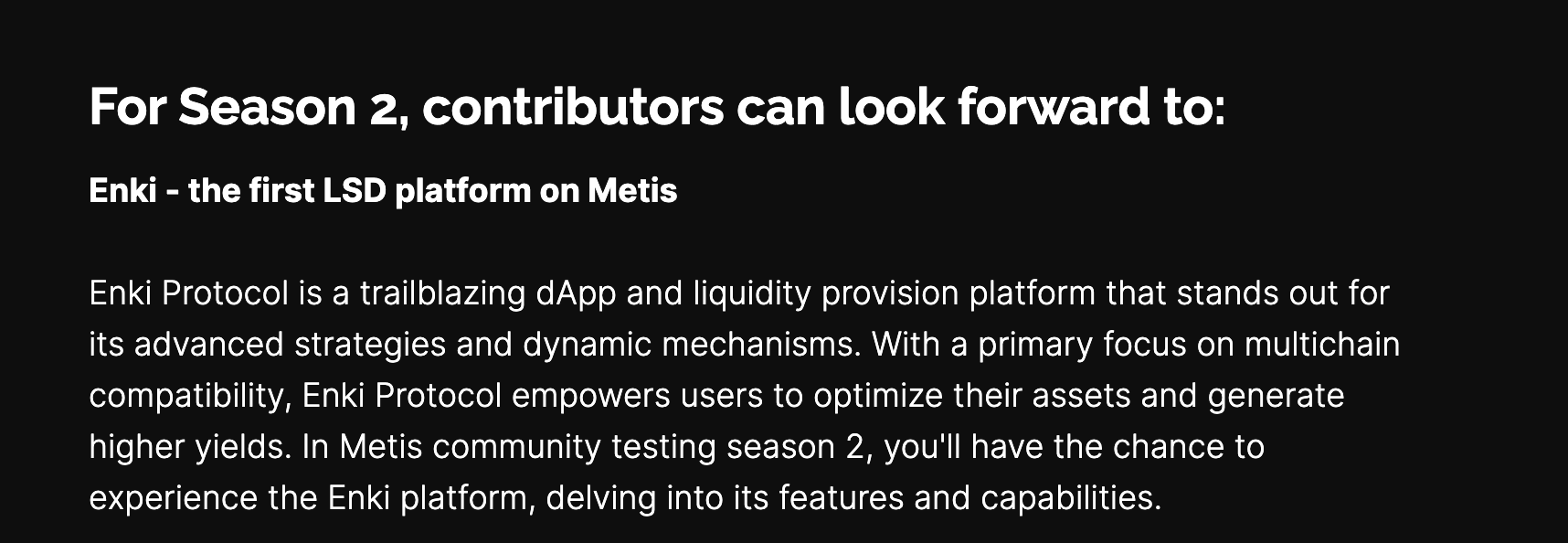 详解ENKI:简化节点质押,Metis上第一个LSD平台