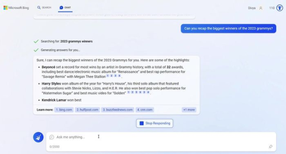 集成GPT-3.5後的新版Bing試用：搜索從此不一樣了