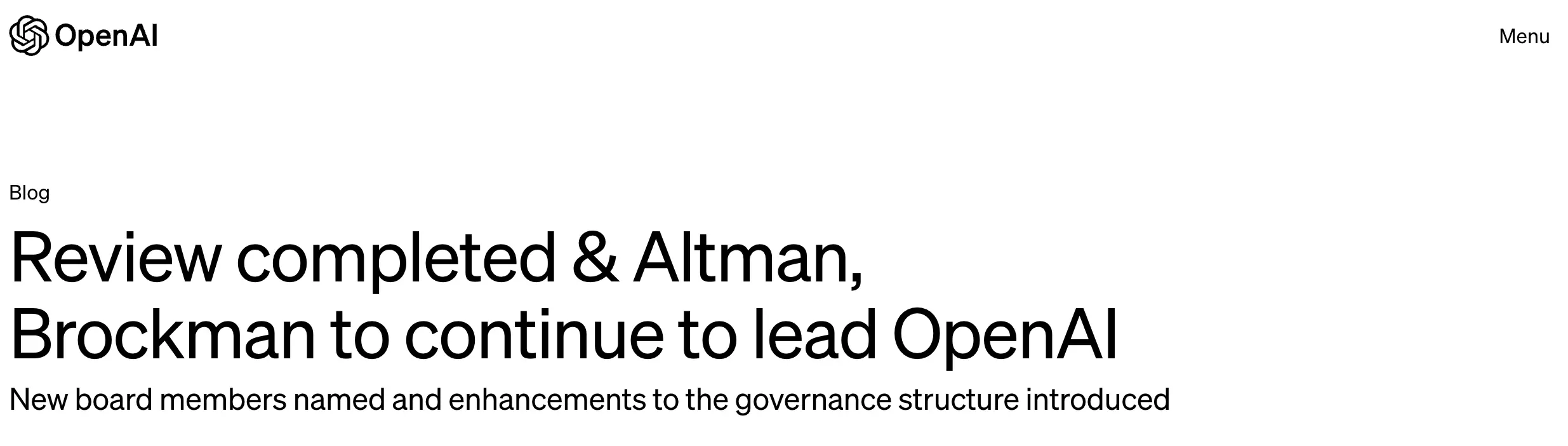 OpenAI執行長Sam Altman重返董事會，AI板塊重現普漲行情
