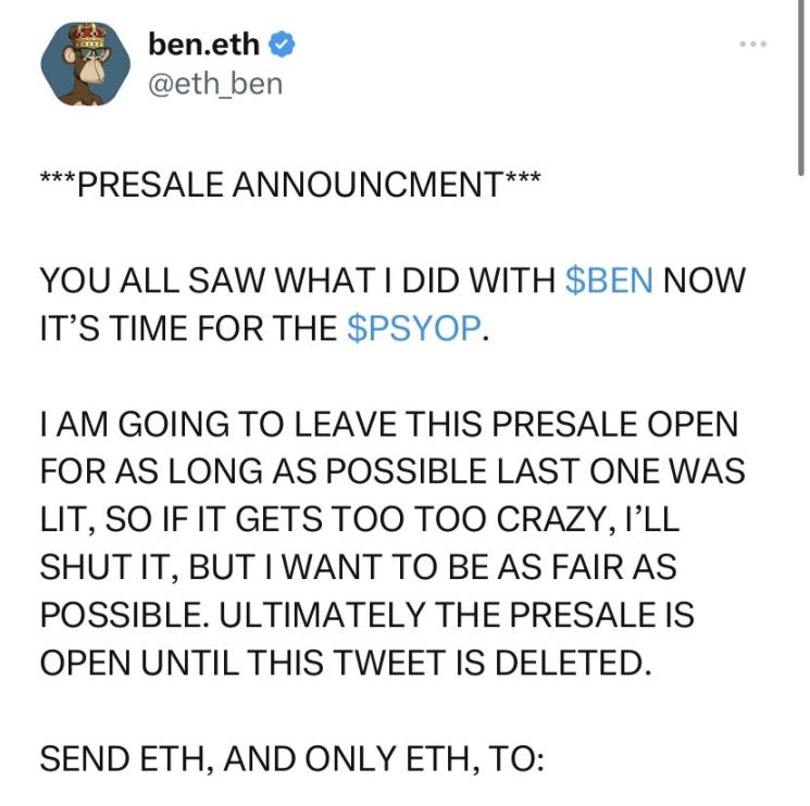 站在Meme风口下，Ben是如何从无名小辈成为加密新传奇？