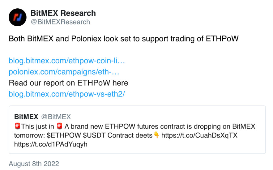 Bankless：如何利用ETHPoW分叉套利？