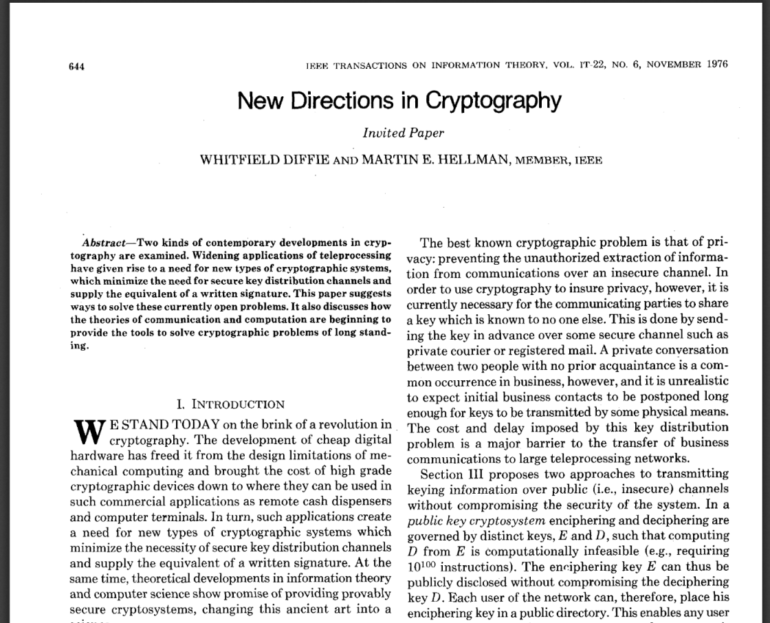 比特幣前傳（一）：70 年代公鑰傳奇