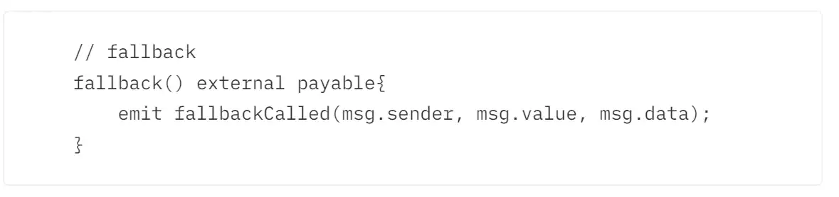 WTF Solidity極簡入門第十九講： 接收ETH receive和fallback