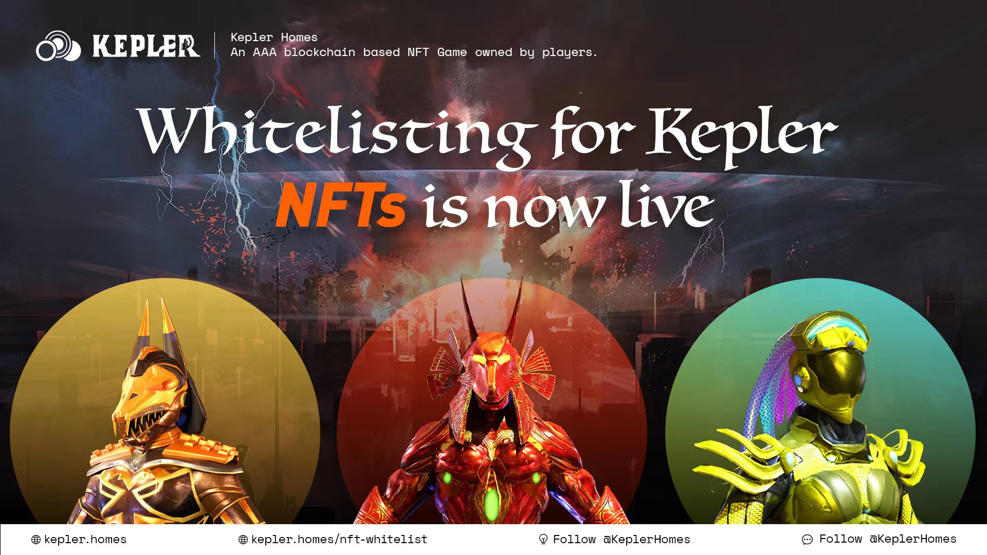  跨链3A GameFi RPG大作 Kepler.homes开启NFT白名单申请