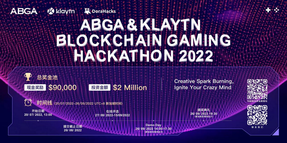 ABGA&Klaytn Blockchain Gaming Hackathon 2022重磅來襲，共創Web 3未來