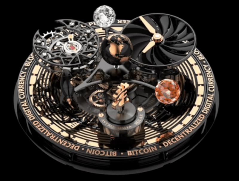 手錶製造商Jacob&Co推出以比特幣為主題的豪華手錶