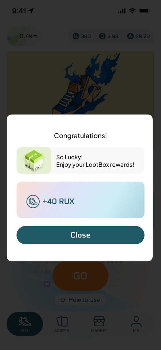 RunBlox App新功能上线，手把手教你玩转健身盲盒LootBox