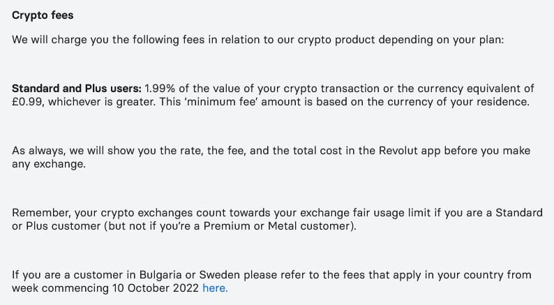 欧洲数字银行Revolut从10月3日起将加密交易费用削减20%