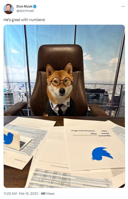 马斯克推文配图中含“Floki”,FLOKI代币24小时涨幅近37%