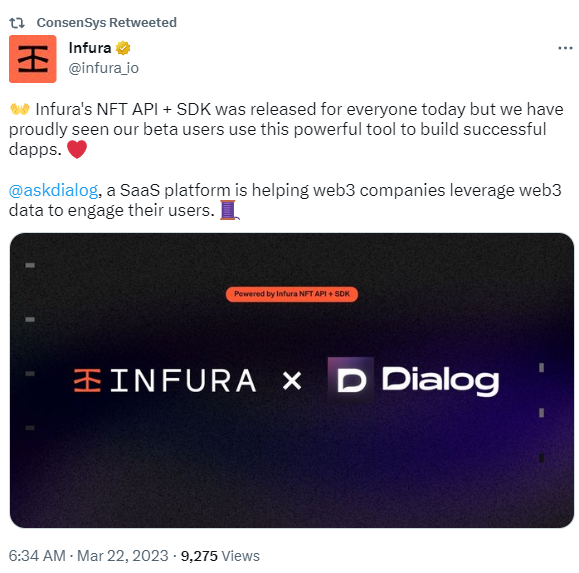 Infura已向所有用戶開放其NFT API和SDK