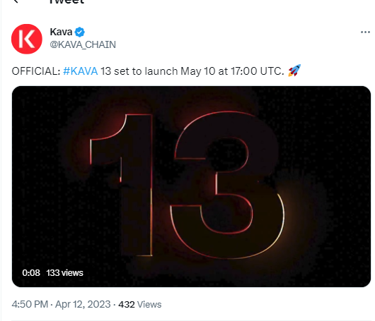 KAVA 13将于5月11日发布，此次升级内容涵盖Kava EVM 2.0等