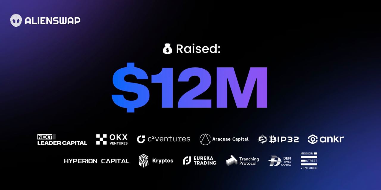 NFT 市场和聚合交易平台 AlienSwap完成1200万美元融资，NEXT Leader Capital和C² Ventures 领投