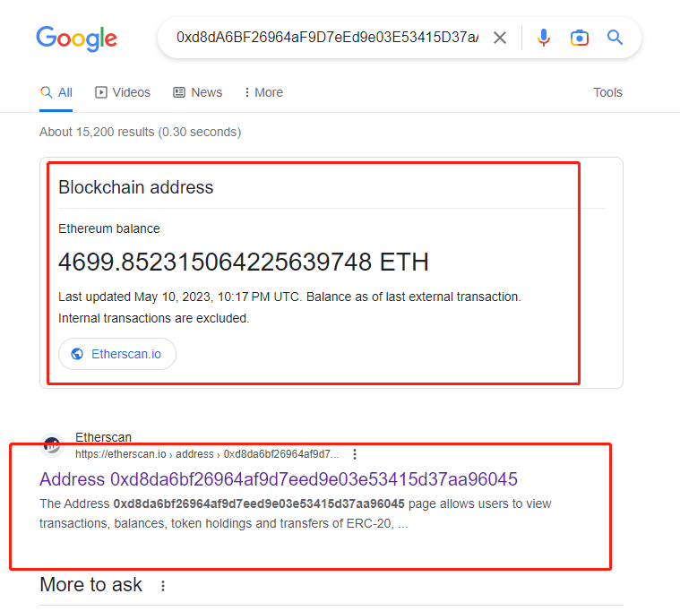 谷歌浏览器启动“搜索以太坊地址显示余额并指向Etherscan链接”的功能
