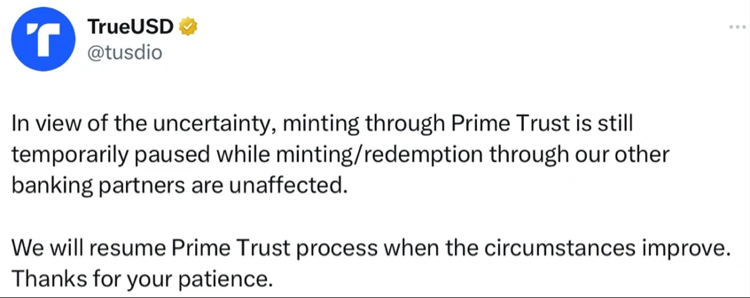 大型加密托管Prime Trust临近破产，加密市场又要遭受重击？