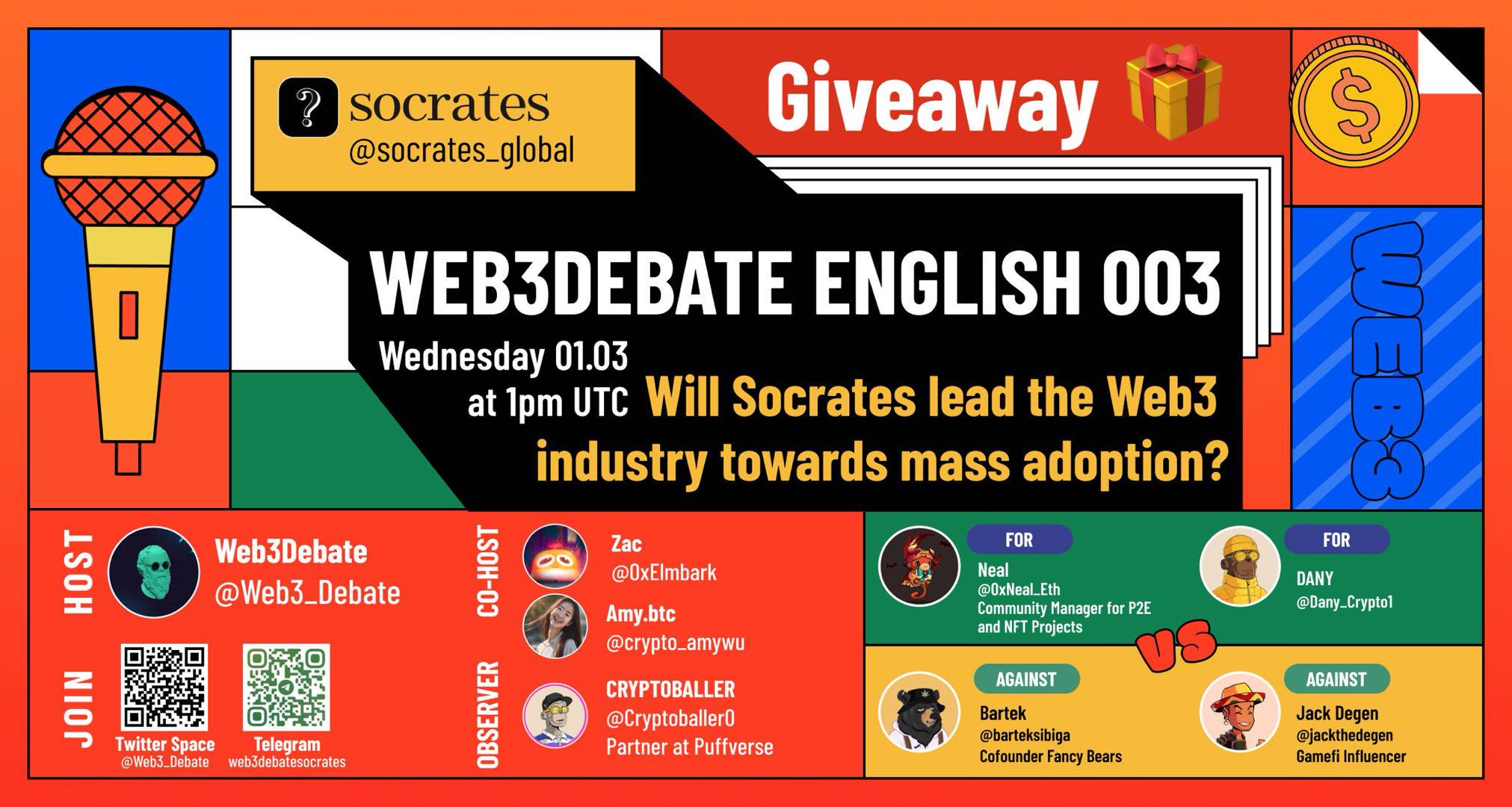 苏格拉底与Web3奇谈的相遇：推动全球Web3社交辩论平台