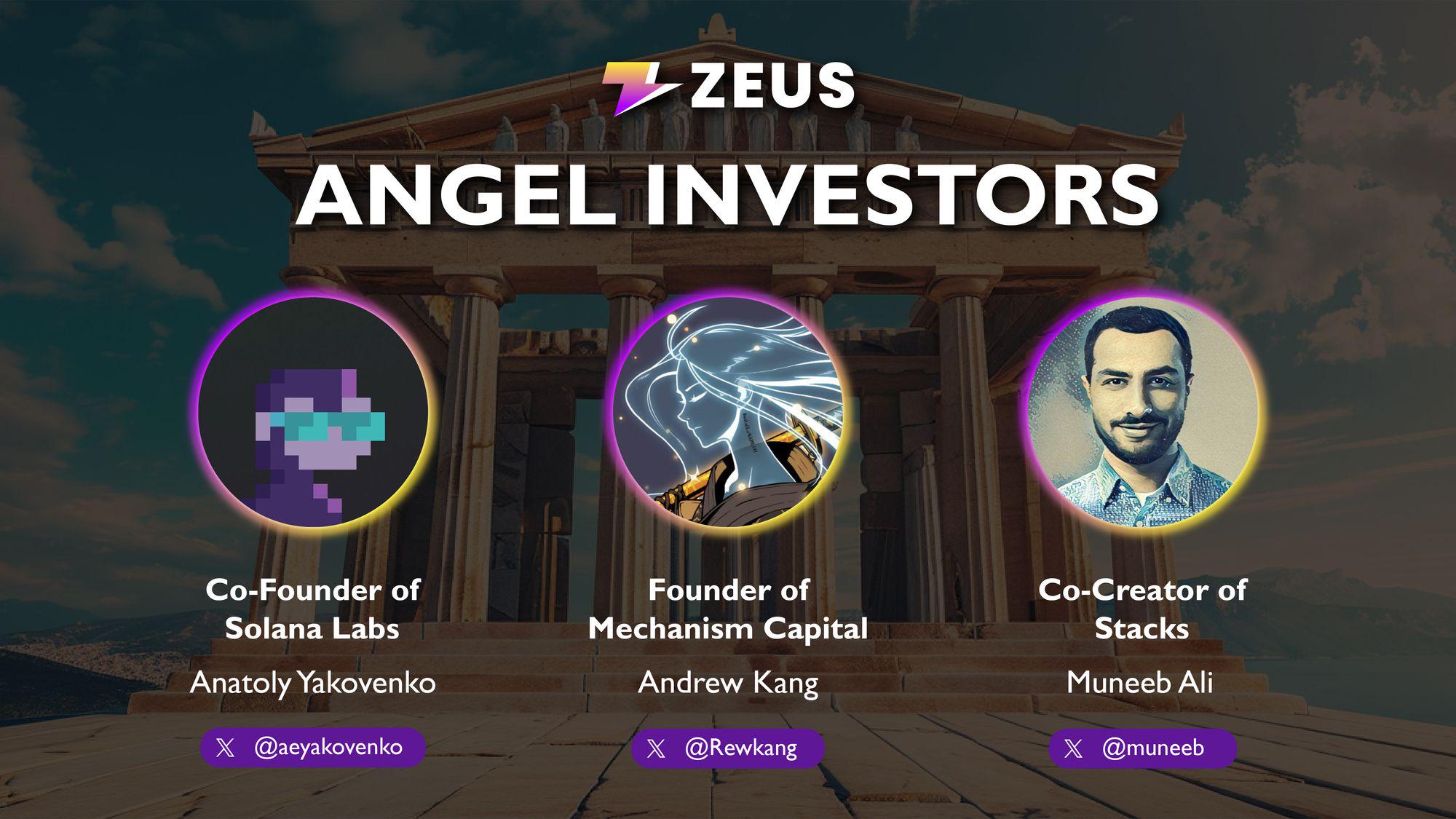 跨鏈通訊專案Zeus Network公佈天使投資人陣容，Solana及Stacks聯創等參投