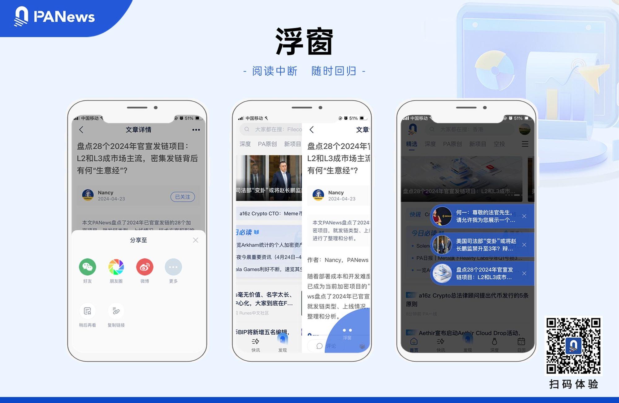  PANews APP 功能更新：评论、浮窗、文内搜索，立即体验！
