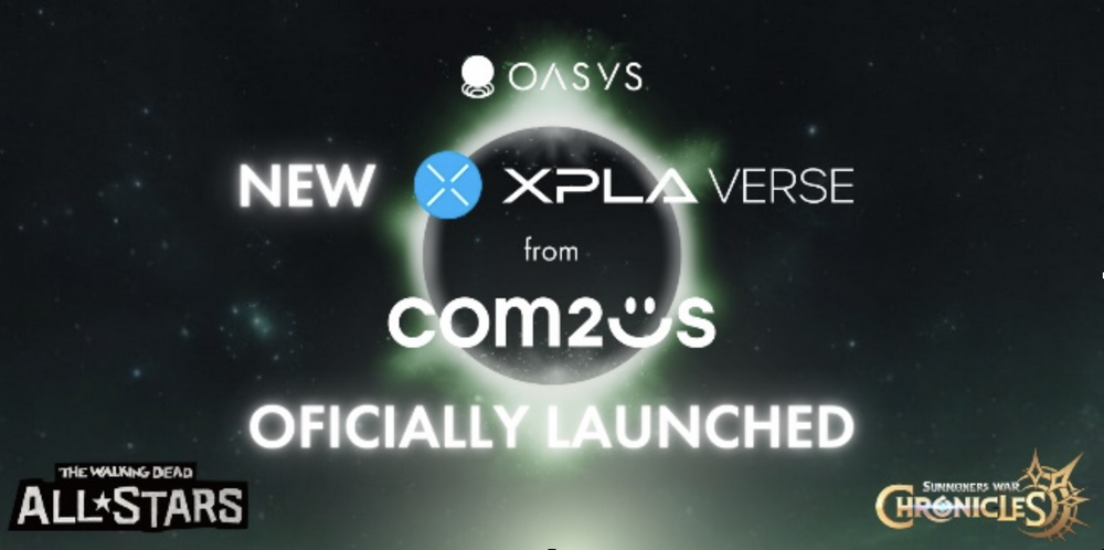 Oasys推出L2链XPLA Verse，游戏巨头Com2uS上线两款知名IP游戏