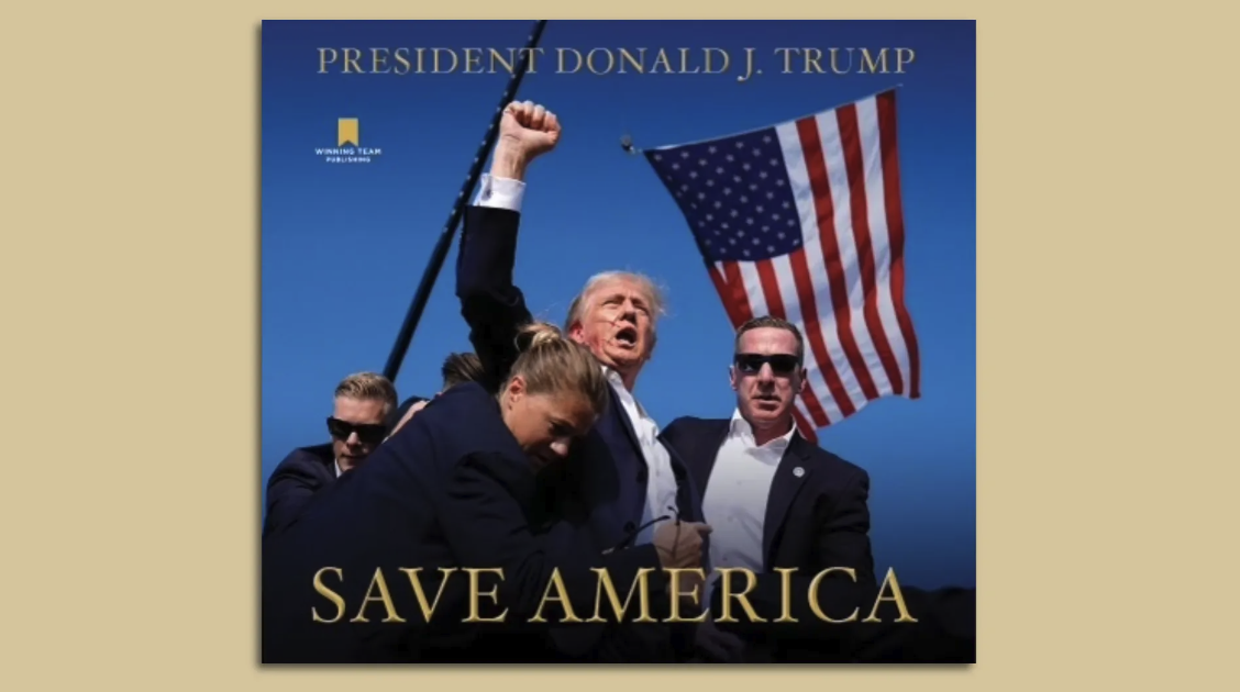 使用标志性照片做封面的特朗普新书《Save America》将于9月3日发行