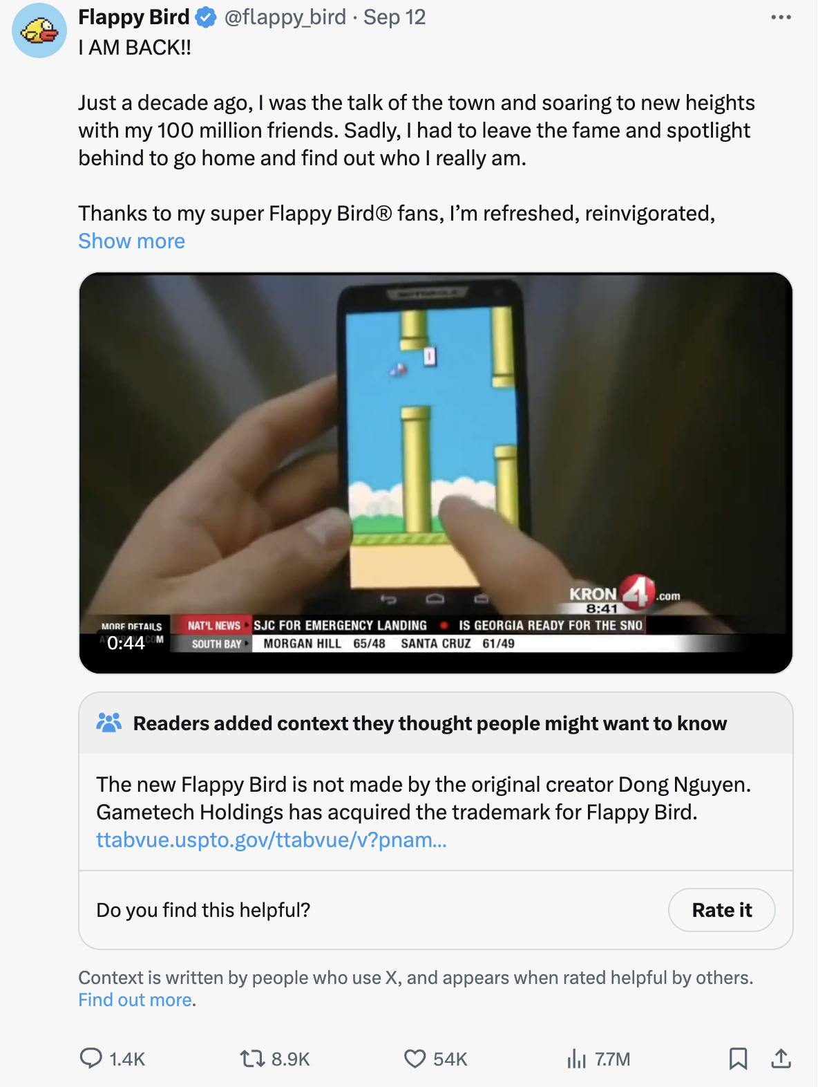 《Flappy Bird》時隔十年在Ton生態“回歸”，能否復刻曾經的黑馬傳奇？