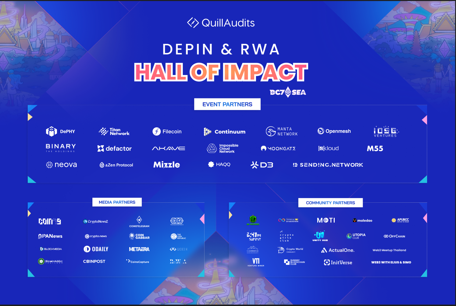 Missed Token2049? Don’t Worry, QuillAudits’ DePIN & RWA Hall of Impact at Devcon Awaits You!