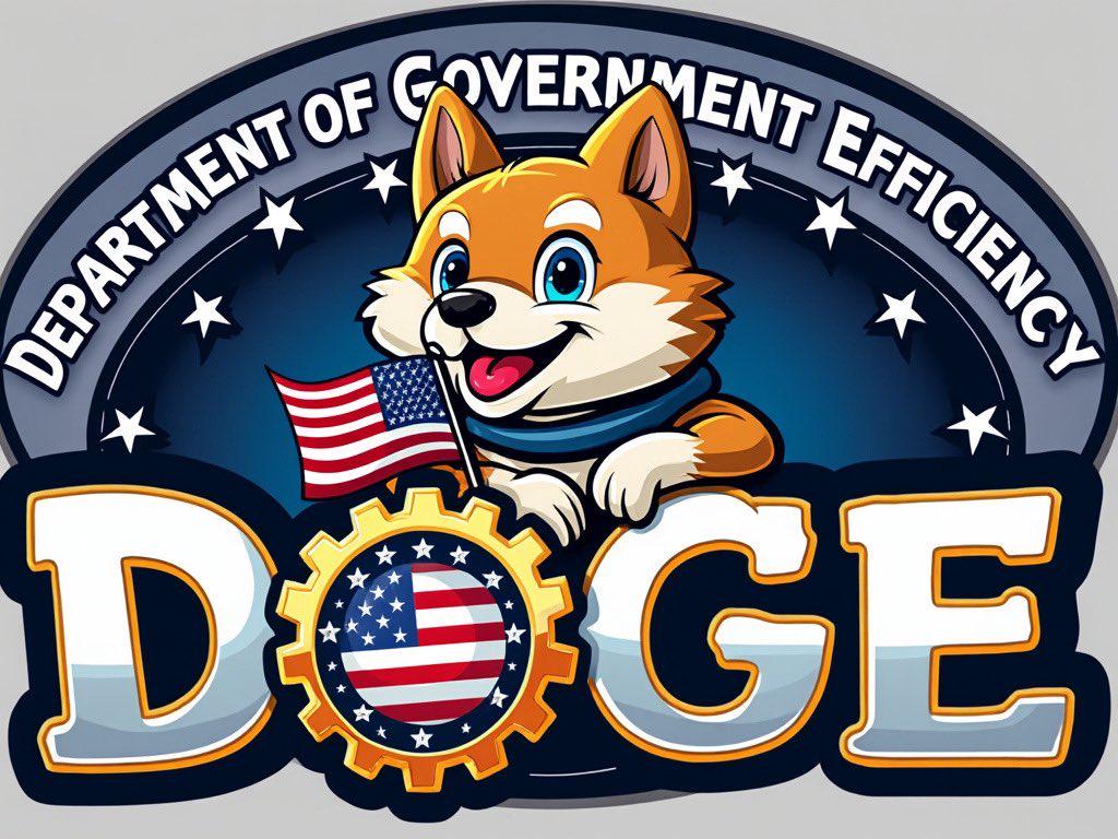 馬斯克發布帶有柴犬形象的美國政府效率部（DOGE）LOGO