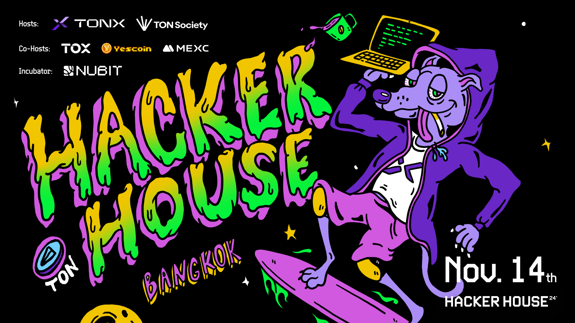 TON 开发者齐聚！首届 TONX 与 TON Society 主办 TON Hacker House Bangkok 重磅登陆泰国 Devcon