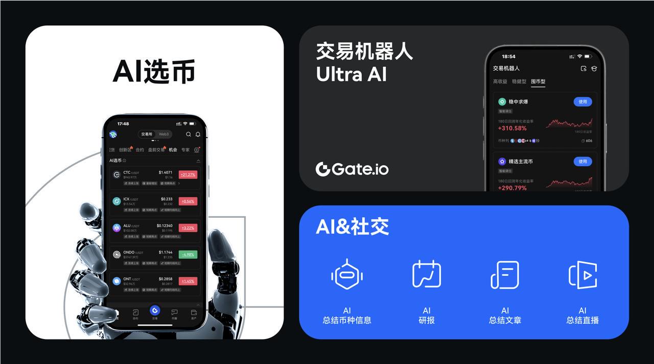 Gate.io は、ユーザーが市場機会を掴めるよう支援する新しい AI 製品ラインを展開します