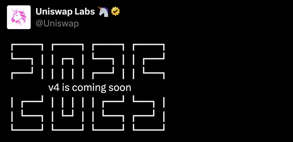 Uniswap暗示即将推出V4版本