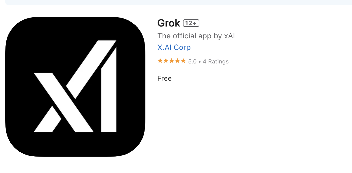 Grok iOS version is now available on the App Store