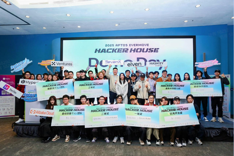 获奖名单公布｜Aptos Evermove HackerHouse Hong Kong 2025圆满落幕！