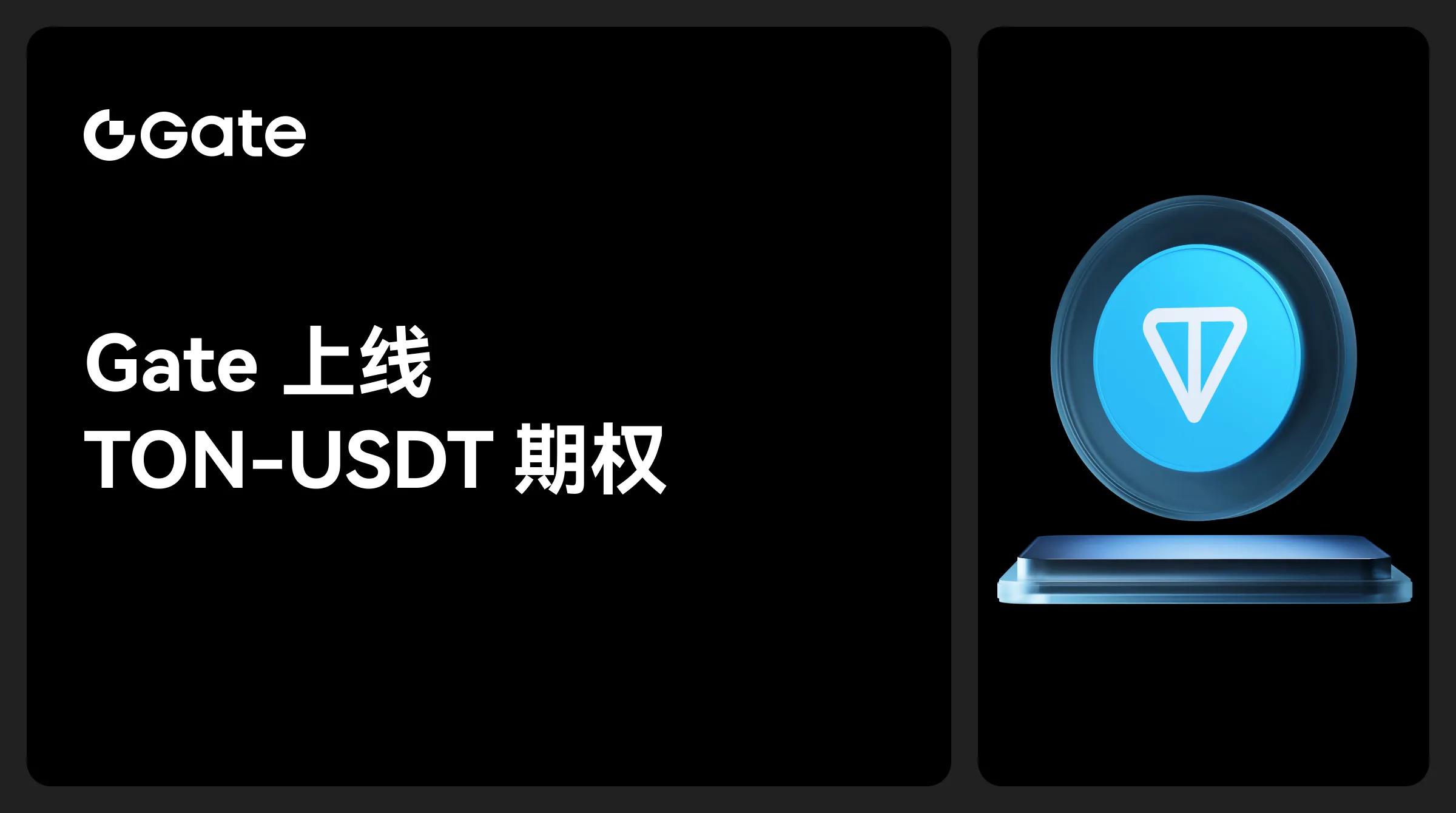 Gate上线TON-USDT期权，拓展优质公链衍生品矩阵