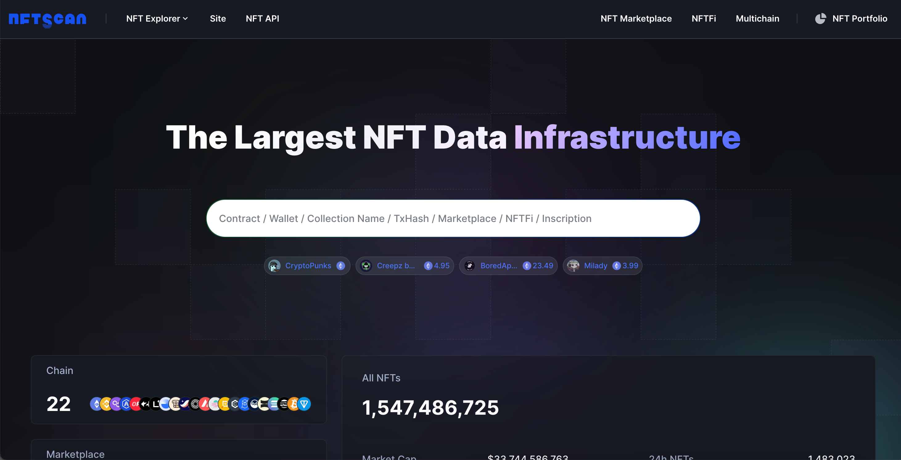 NFTScan NFT API 在 Web3 钱包追踪器上的开发应用