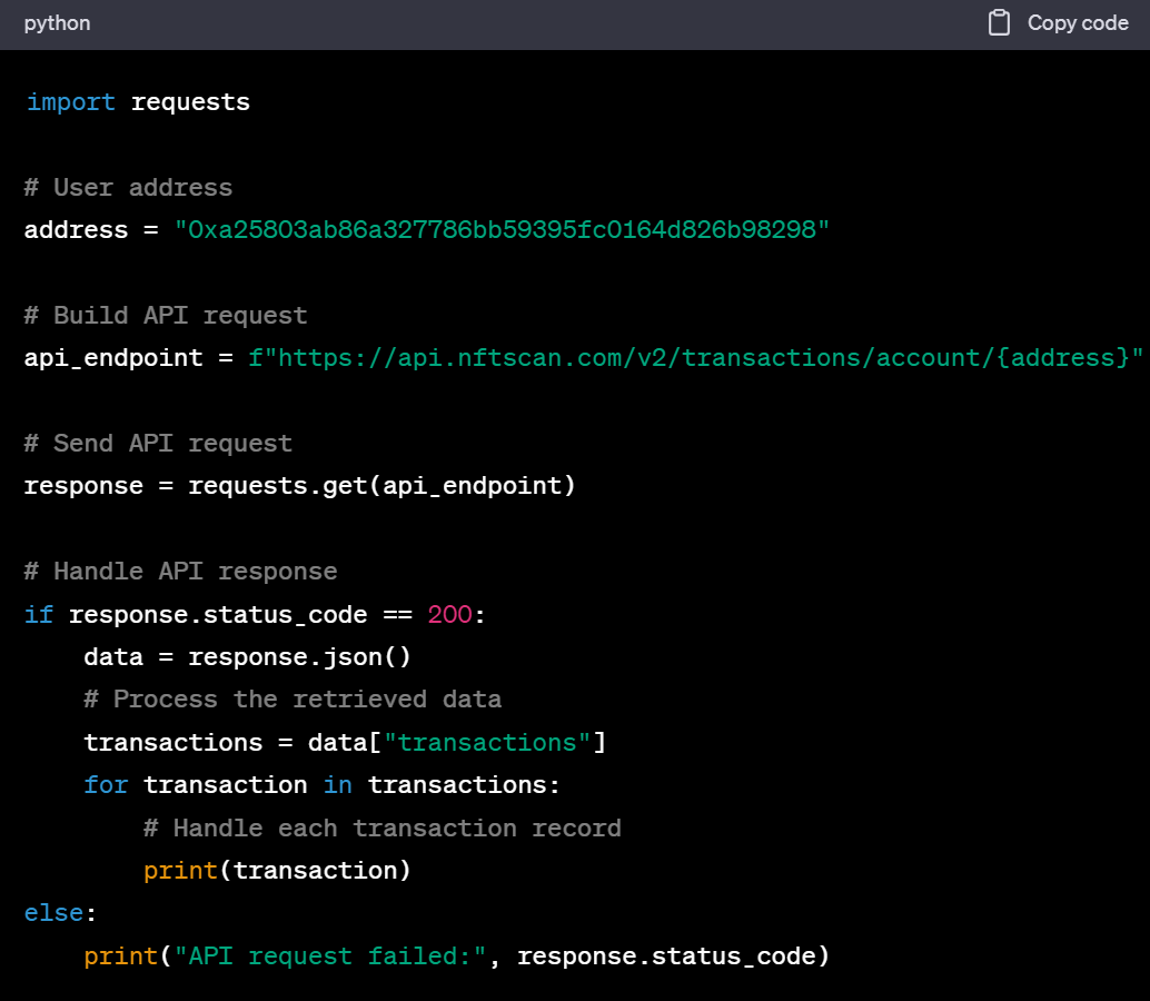 通过 NFTScan NFT API 轻松实现 NFT 交易监控