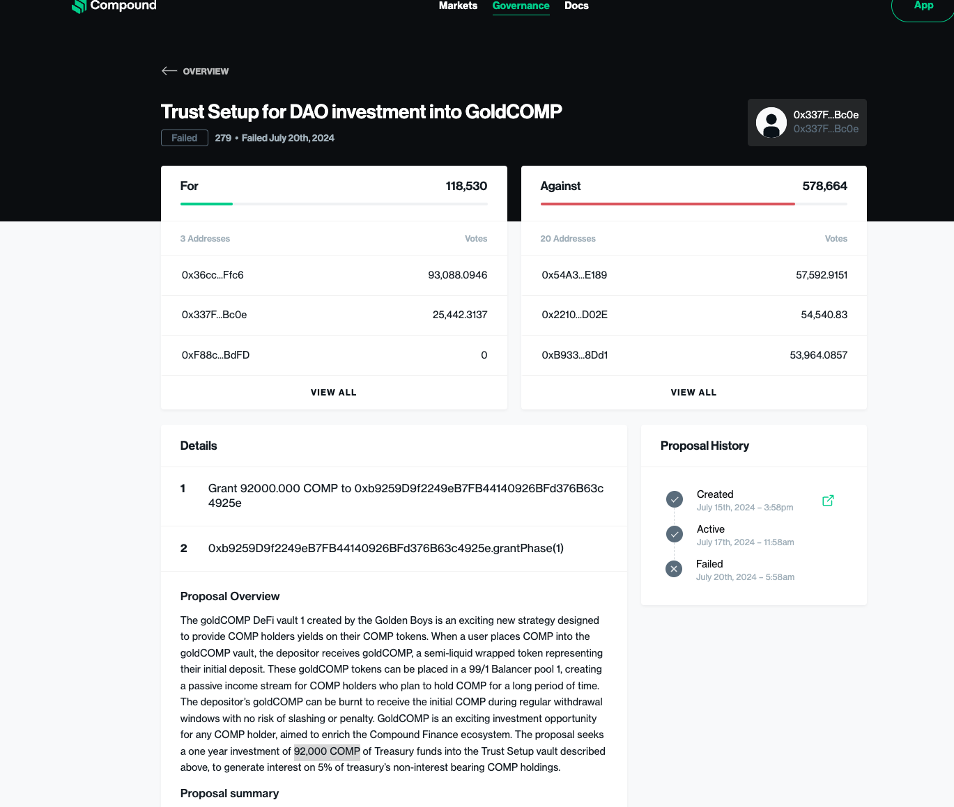 In-depth analysis of the details and purpose behind the Compound governance attack - Whales take over the old DeFi again