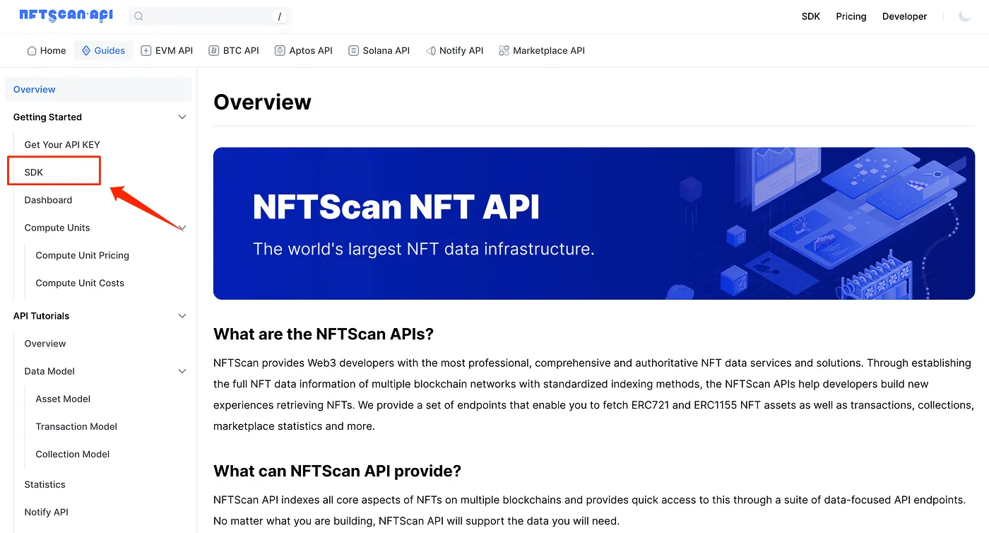 如何使用 NFTScan SDK 工具构建 NFT Explorer Dapp