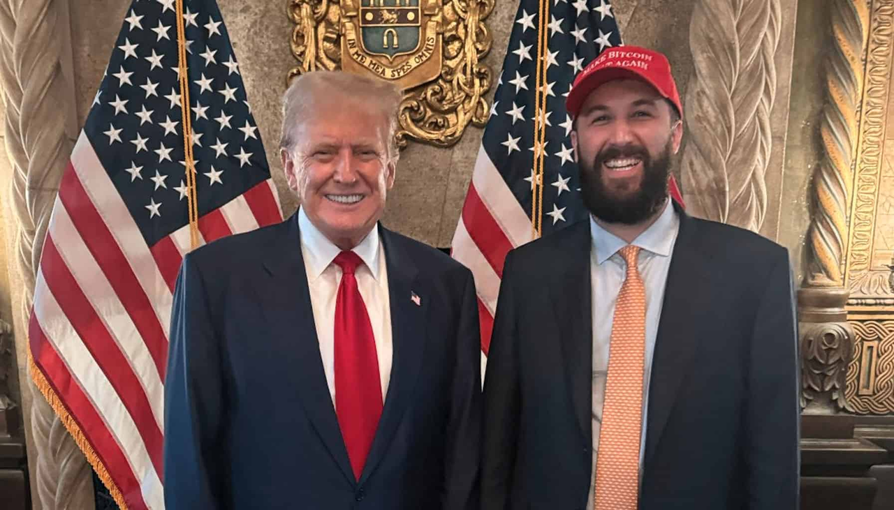 David Bailey 与美国总统特朗普(来源:Bitcoin Magazine)