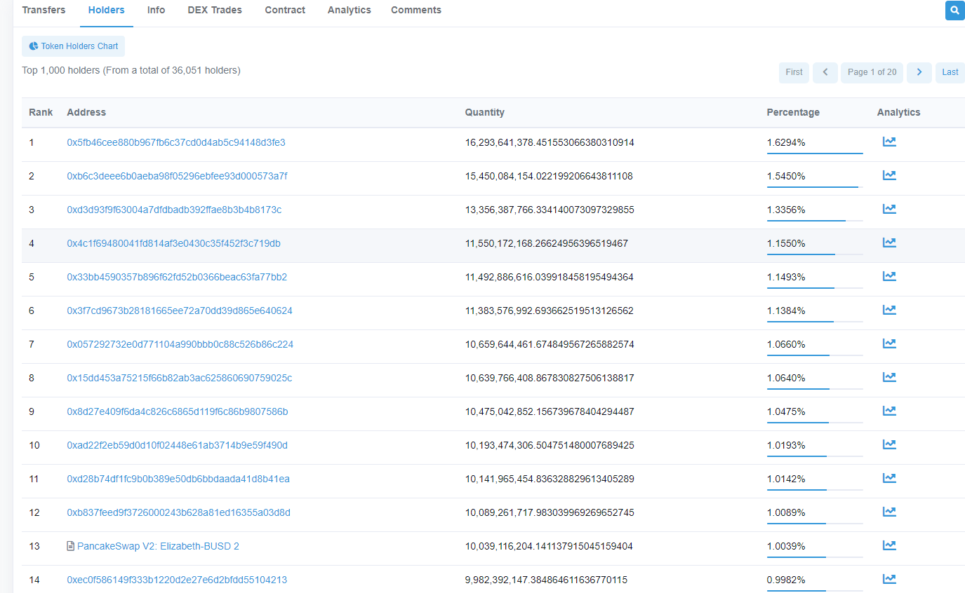 BNB链上Elizabeth项目安全隐患