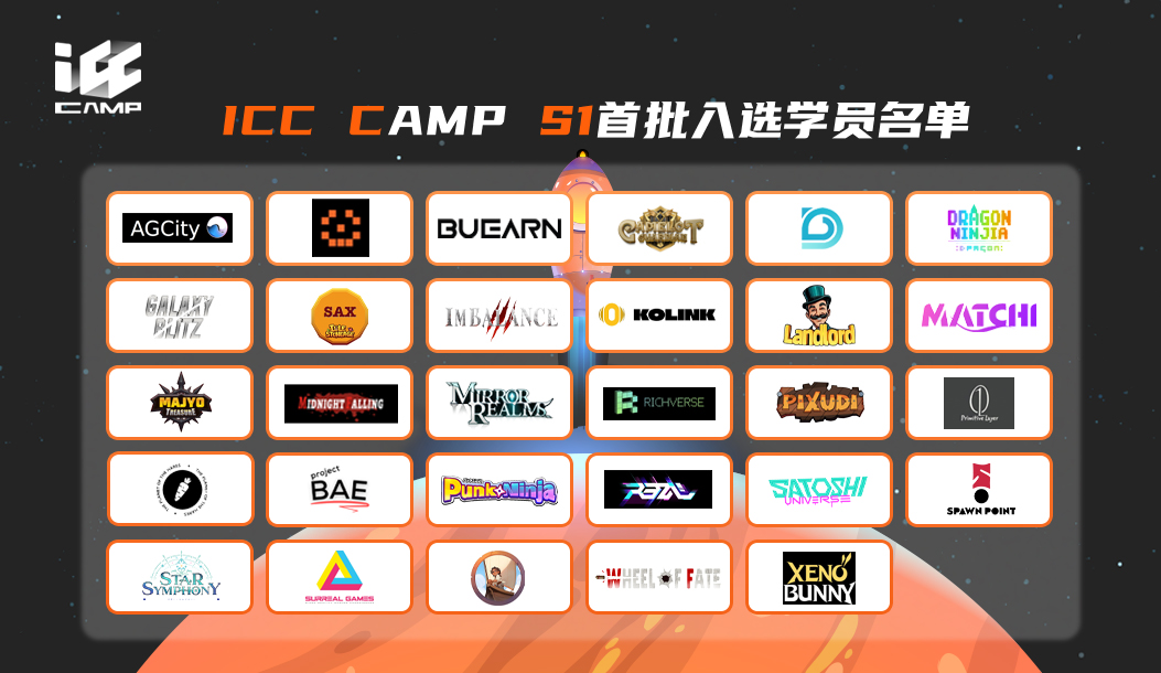 ICC Camp S1正式開啟入營！首批已簽約項目名單公佈